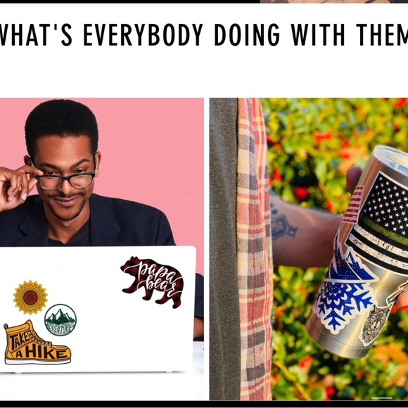 COPY - STICKERS DECORATE/PERSONALIZE items for cell phone, cups, coolers, water… - Picture 13 of 14